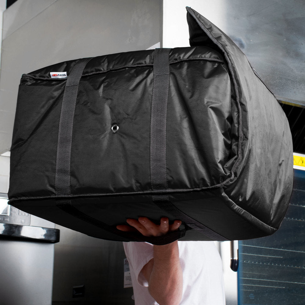 Pizza Delivery Bag Insulated Heavy-Duty Nylon, 20" x 20" x 12"