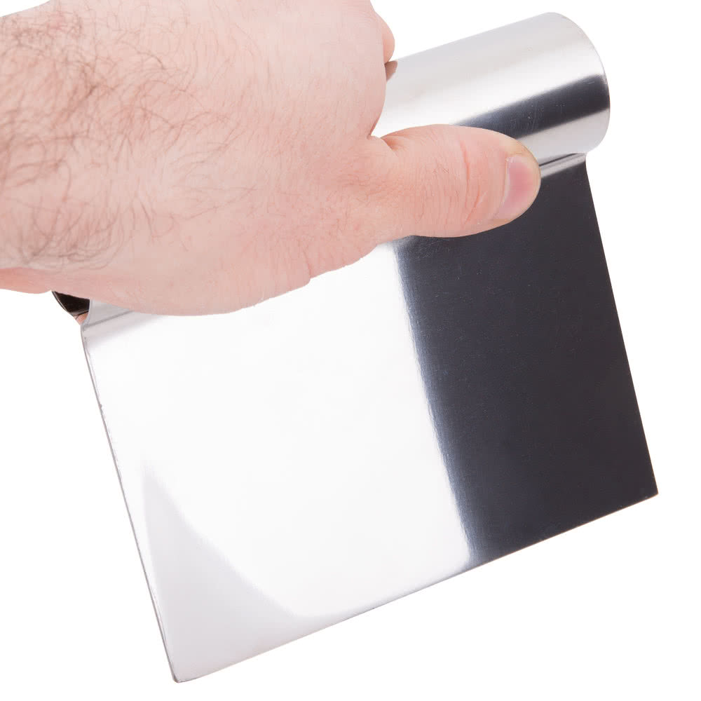 Dough Scraper Stainless Steel - 5 1/4" x 4 1/4"