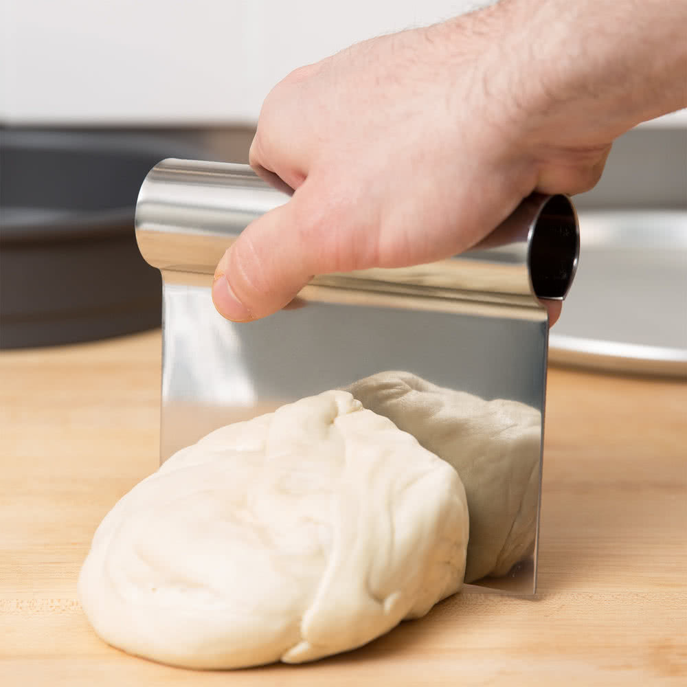 Dough Scraper Stainless Steel - 5 1/4" x 4 1/4"